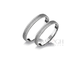 14 karátos karikagyűrű. Az ár párban értendő. Típus: A-1061