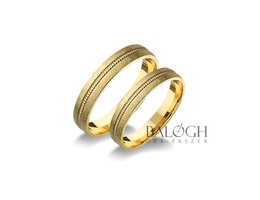 14 karátos karikagyűrű. Az ár párban értendő. Típus: A-1062