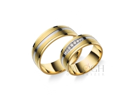 14 karátos karikagyűrű. Az ár párban értendő. Típus: A-11