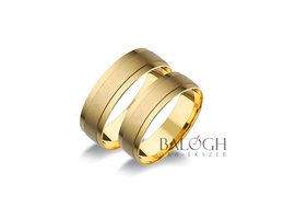 14 karátos karikagyűrű. Az ár párban értendő. Típus: A-1107