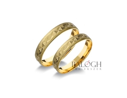 14 karátos karikagyűrű. Az ár párban értendő. Típus: A-334
