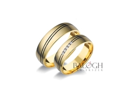 14 karátos karikagyűrű. Az ár párban értendő. Típus: A-655B