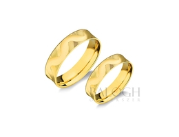 14 karátos karikagyűrű. Az ár párban értendő. Típus: A-656-Z-AC