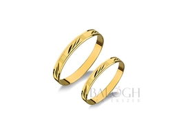 14 karátos karikagyűrű. Az ár párban értendő. Típus: A-66-AC