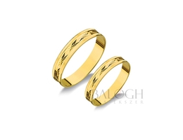 14 karátos karikagyűrű. Az ár párban értendő. Típus: A-79-AC