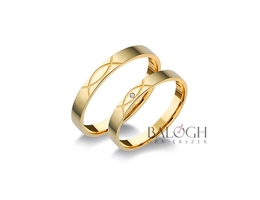 14 karátos karikagyűrű. Az ár párban értendő. Típus: A-836