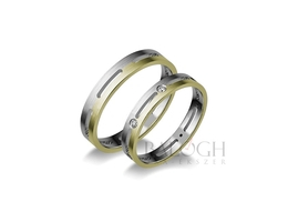 14 karátos karikagyűrű. Az ár párban értendő. Típus: A-934