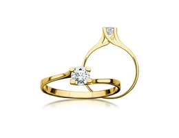 14 karátos eljegyzési gyűrű. Típus: A010