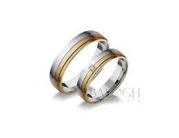 14 karátos karikagyűrű. Az ár párban értendő. Típus: B-1