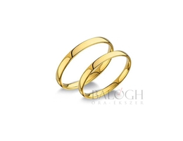14 karátos karikagyűrű. Az ár párban értendő. Típus: C30