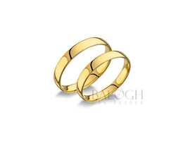 14 karátos karikagyűrű. Az ár párban értendő. Típus: C35