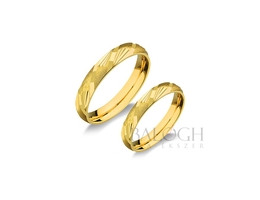 14 karátos karikagyűrű. Az ár párban értendő. Típus: F-11-AC