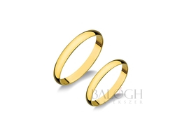 14 karátos karikagyűrű. Az ár párban értendő. Típus: G-3-AC