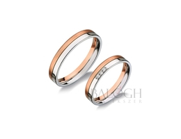 14 karátos karikagyűrű. Az ár párban értendő. Típus: H404-AC