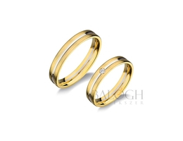 14 karátos karikagyűrű. Az ár párban értendő. Típus: H411-AC