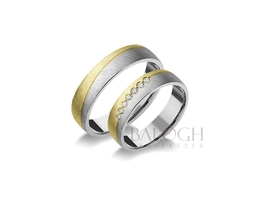 14 karátos karikagyűrű. Az ár párban értendő. Típus: L-12