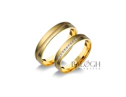 14 karátos karikagyűrű. Az ár párban értendő. Típus: L-134