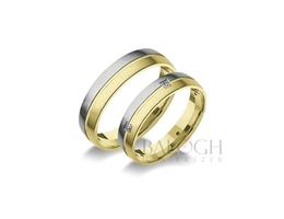 14 karátos karikagyűrű. Az ár párban értendő. Típus: L-5