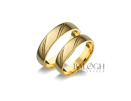 14 karátos karikagyűrű. Az ár párban értendő. Típus: P-27