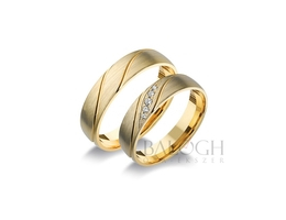 14 karátos karikagyűrű. Az ár párban értendő. Típus: P-28