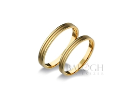14 karátos karikagyűrű. Az ár párban értendő. Típus: P-4