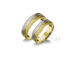 14 karátos karikagyűrű. Az ár párban értendő. Típus: P-8