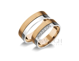 14 karátos karikagyűrű. Az ár párban értendő. Típus: R-225