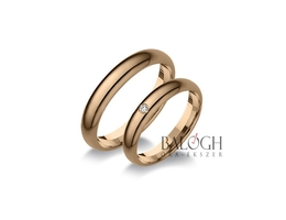 14 karátos karikagyűrű. Az ár párban értendő. Típus: R-280