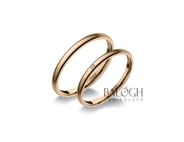 14 karátos karikagyűrű. Az ár párban értendő. Típus: R-451