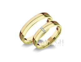 14 karátos karikagyűrű. Az ár párban értendő. Típus: R-465