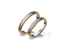 14 karátos karikagyűrű. Az ár párban értendő. Típus: R-714