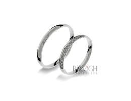 14 karátos karikagyűrű. Az ár párban értendő. Típus: R-749