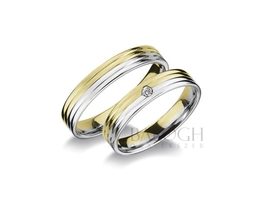 14 karátos karikagyűrű. Az ár párban értendő. Típus: RA-403