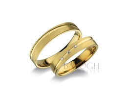 14 karátos karikagyűrű. Az ár párban értendő. Típus: RA-407