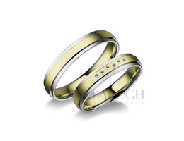 14 karátos karikagyűrű. Az ár párban értendő. Típus: RA-417