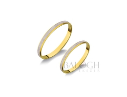 14 karátos karikagyűrű. Az ár párban értendő. Típus: T-9-AC