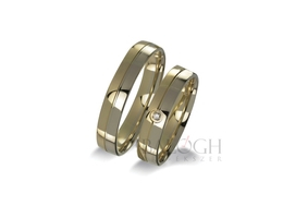 14 karátos karikagyűrű. Az ár párban értendő. Típus: VIO-406