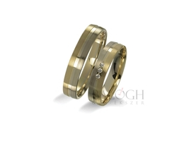 14 karátos karikagyűrű. Az ár párban értendő. Típus: VIO-407