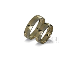 14 karátos karikagyűrű. Az ár párban értendő. Típus: VIO-502