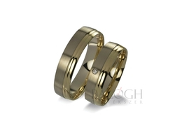 14 karátos karikagyűrű. Az ár párban értendő. Típus: VIO-504