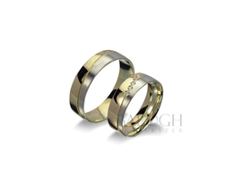 14 karátos karikagyűrű. Az ár párban értendő. Típus: VIO-605