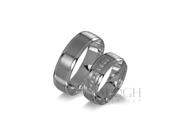 14 karátos karikagyűrű. Az ár párban értendő. Típus: VIO-608