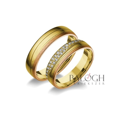 14 karátos karikagyűrű. Az ár párban értendő. Típus: A-1021