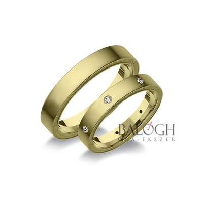 14 karátos karikagyűrű. Az ár párban értendő. Típus: A-1042