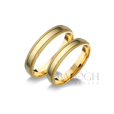 14 karátos karikagyűrű. Az ár párban értendő. Típus: A-1047