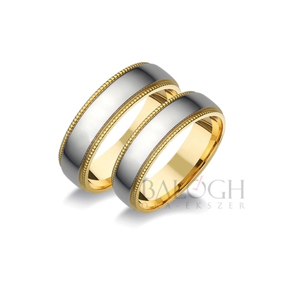 14 karátos karikagyűrű. Az ár párban értendő. Típus: A-1049