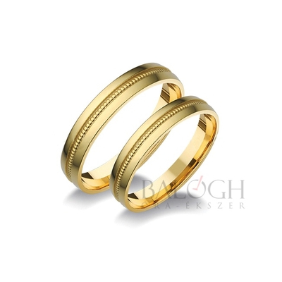 14 karátos karikagyűrű. Az ár párban értendő. Típus: A-1052