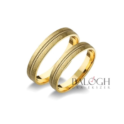 14 karátos karikagyűrű. Az ár párban értendő. Típus: A-1062