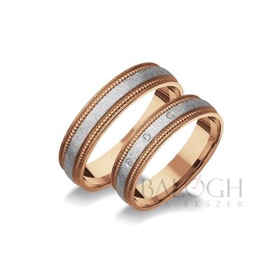 14 karátos karikagyűrű. Az ár párban értendő. Típus: A-1063
