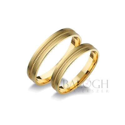 14 karátos karikagyűrű. Az ár párban értendő. Típus: A-1067